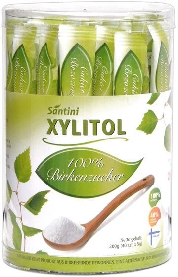 KSYLITOL W SASZETKACH (40 x 5 g) 200 g - SANTINI (FINLANDIA)