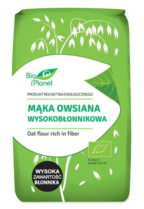 MĄKA OWSIANA PRAŻONA WYSOKOBŁONNIKOWA BIO 400 g - BIO PLANET