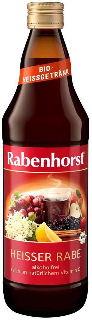 GRZANIEC BEZALKOHOLOWY JABŁKO - CZARNY BEZ - MIÓD BIO 750 ml - RABENHORST (PRODUKT SEZONOWY)