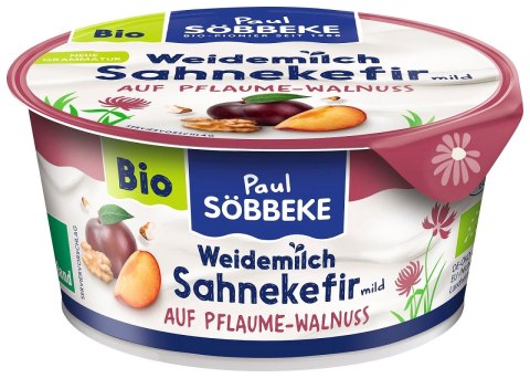 KEFIR KREMOWY ŚLIWKA - ORZECH WŁOSKI BIO 150 g - SOBBEKE