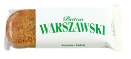 BATON ANANAS I KOKOS BEZGLUTENOWY 50 g - BATON WARSZAWSKI