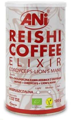 KAWA ROZPUSZCZALNA ARABICA Z REISHI ELIXIR BIO 100 g - ANI