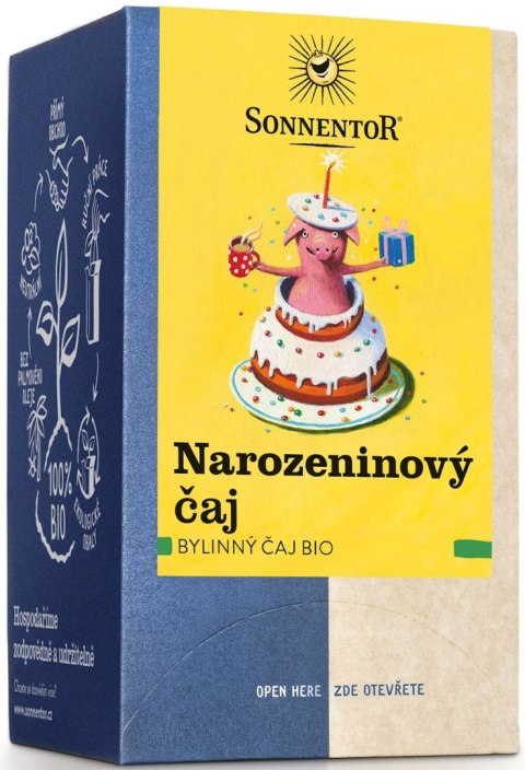 HERBATKA ZIOŁOWA URODZINOWA (HAPPY BIRTHDAY) BIO (18 x 1,5 g) 27 g - SONNENTOR