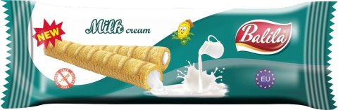 RURKI KUKURYDZIANE Z KREMEM MLECZNYM BEZGLUTENOWE 18 g - BALILA