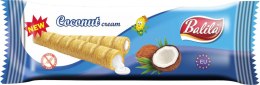 RURKI KUKURYDZIANE Z KREMEM O SMAKU KOKOSOWYM BEZGLUTENOWE 18 g - BALILA