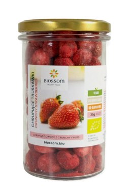 TRUSKAWKI LIOFILIZOWANE CHRUPIĄCE BEZGLUTENOWE BIO 30 g - BIOSSOM