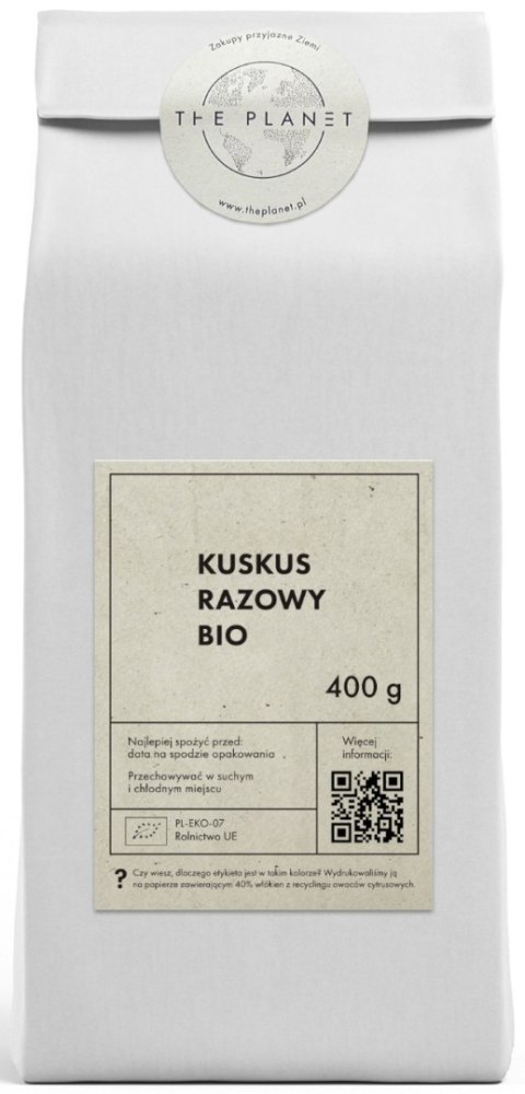 KASZA KUSKUS RAZOWY BIO 400 g - THE PLANET