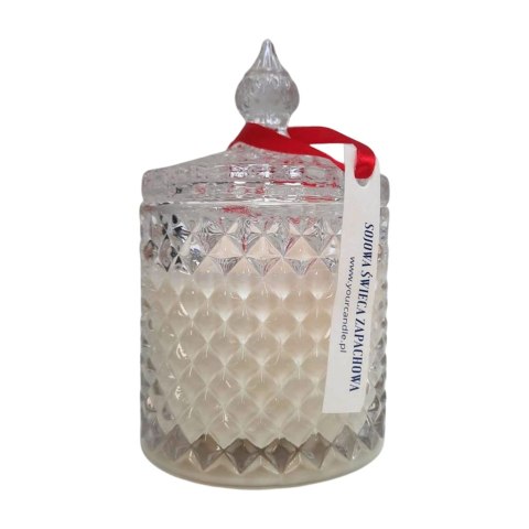 ŚWIECA SOJOWA ZAPACHOWA W KRYSZTALE ŚWIĄTECZNY CZAS 250 ml - YOUR CANDLE (PRODUKT SEZONOWY)