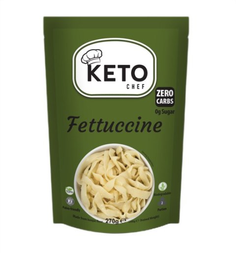 MAKARON (KONJAC) FETTUCCINE BEZGLUTENOWY BIO 270 g (200 g) - KETO CHEF