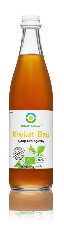 SYROP Z KWIATÓW CZARNEGO BZU BEZGLUTENOWY BIO 500 ml - BIOFOOD