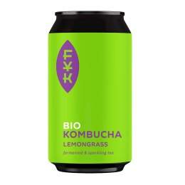 KOMBUCHA HERBATA CZARNA Z TRAWĄ CYTRYNOWĄ BEZGLUTENOWA BIO 330 ml - FOREVER YOUNG KOMBUCHA