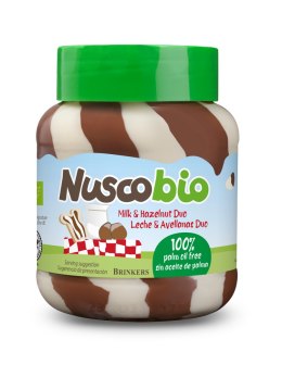 KREM DUO ORZECHOWO - KAKAOWO - MLECZNY BIO 400 g - NUSCOBIO