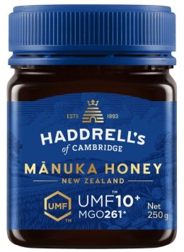 MIÓD MANUKA MGO 261+ UMF 10+ 250 g - HADDRELL'S OF CAMBRIDGE