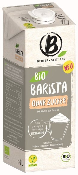 NAPÓJ OWSIANY BARISTA BEZ CUKRU BIO 1 L - BERIEF