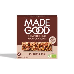 BATONIKI GRANOLA CRUNCHY Z CZEKOLADĄ BEZGLUTENOWE BIO (6 x 24 g) 144 g - MADEGOOD