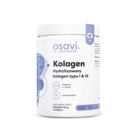 KOLAGEN HYDROLIZOWANY BEZGLUTENOWY W PROSZKU 300 g - OSAVI