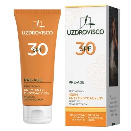 KREM DO TWARZY ANTYOKSYDACYJNY PEPTYDOWY PRZECIWZMARSZCZKOWY SPF 30 50 ml - UZDROVISCO (PRE-AGE)