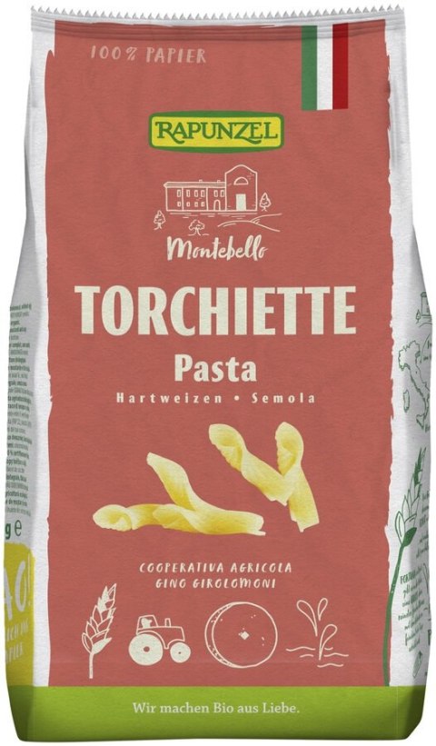MAKARON (SEMOLINOWY) TORCHIETTE BIO 500 g - RAPUNZEL
