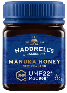 MIÓD MANUKA MGO 968+ UMF 22+ 250 g - HADDRELL'S OF CAMBRIDGE