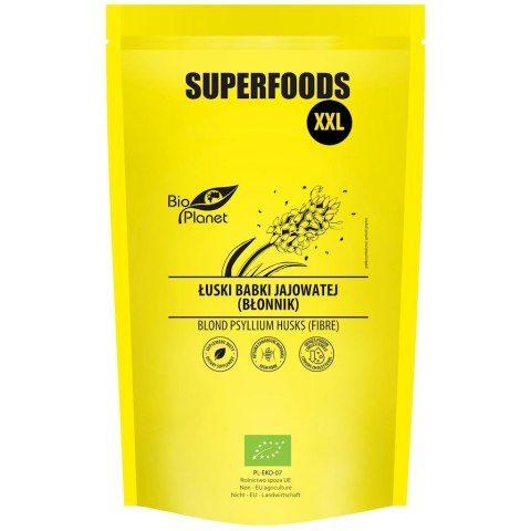 ŁUSKI BABKI JAJOWATEJ (BŁONNIK) BIO 400 g - BIO PLANET SUPERFOODS