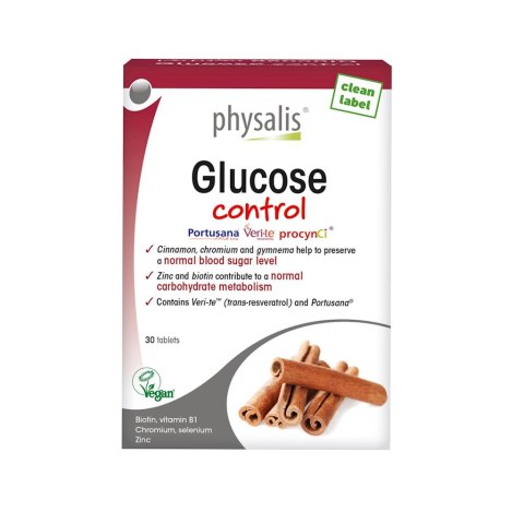 TABLETKI NA KONTROLĘ GLUKOZY 30 szt. - PHYSALIS