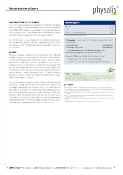 OMEGA-3 VEGAN 30 KAPSUŁEK - PHYSALIS