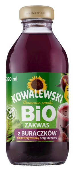 ZAKWAS Z BURAKÓW ĆWIKŁOWYCH BEZGLUTENOWY BIO 320 ml - KOWALEWSKI