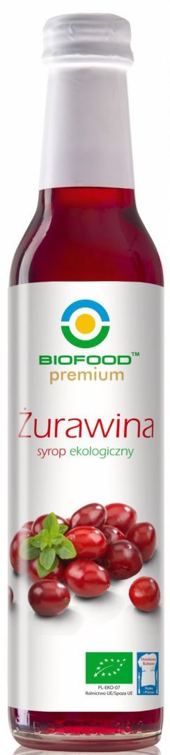SYROP ŻURAWINOWY BIO 250 ml - BIO FOOD